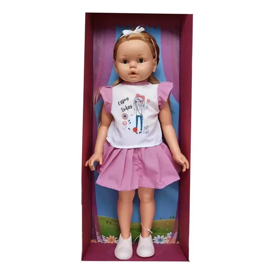 Muñeca Gigante Julieta 70 Cm Habla 12 Frases Cariñito 530