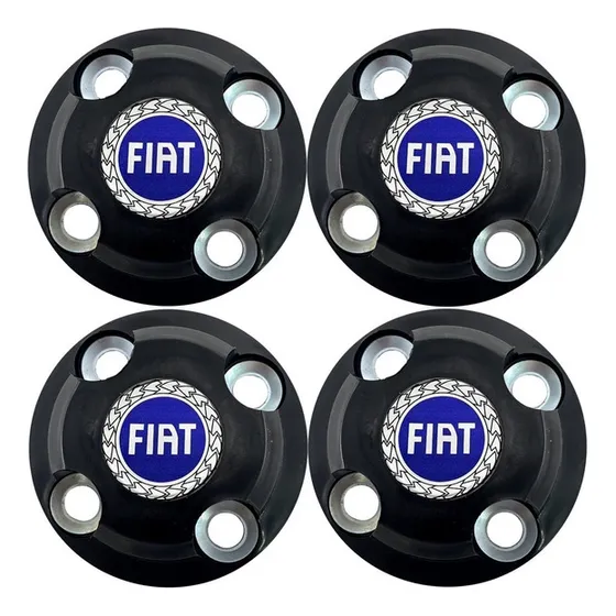 Juego 4 Centro Rueda Fiat Rodado 13 14 15 Llanta Fierro