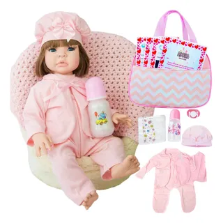Boneca BebĂȘ Reborn Corpo De Silicone Com Bolsa Maternidade Boneca BebĂȘ Reborn Corpo De Silicone Com Bolsa Maternidade