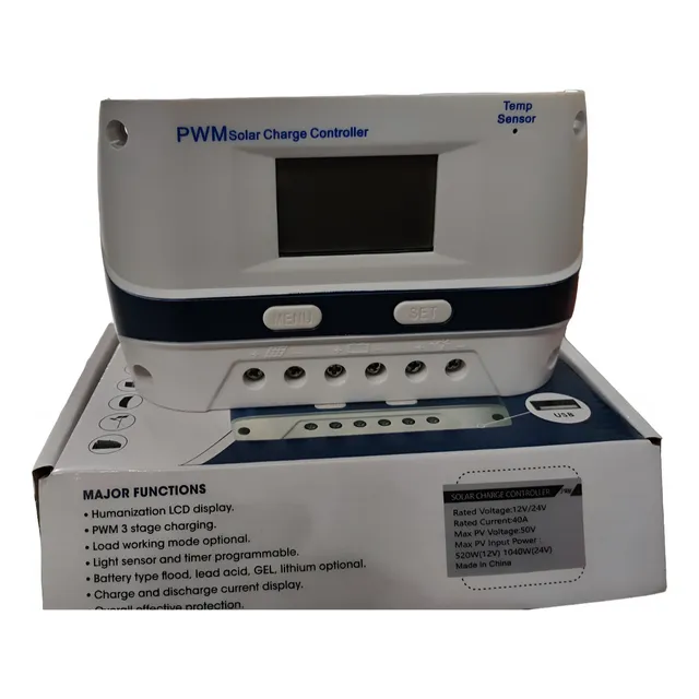Controlador De Carga Solar Pwm Suntree 12/24v 60amp