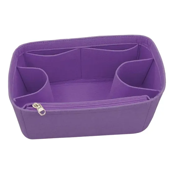 Bolso De Mano Con Inserto De Fieltro Para Viajes, Citas,