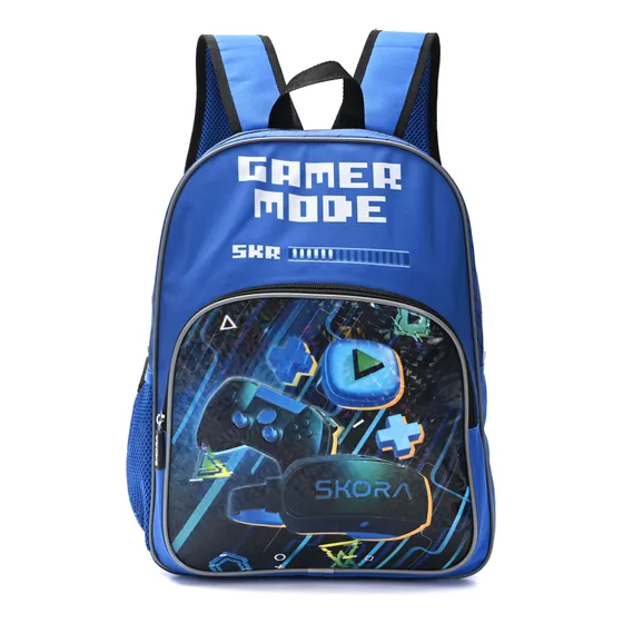 Mochila Skora Gamer Infantil 16 PuLG Escolar Niño Colegio