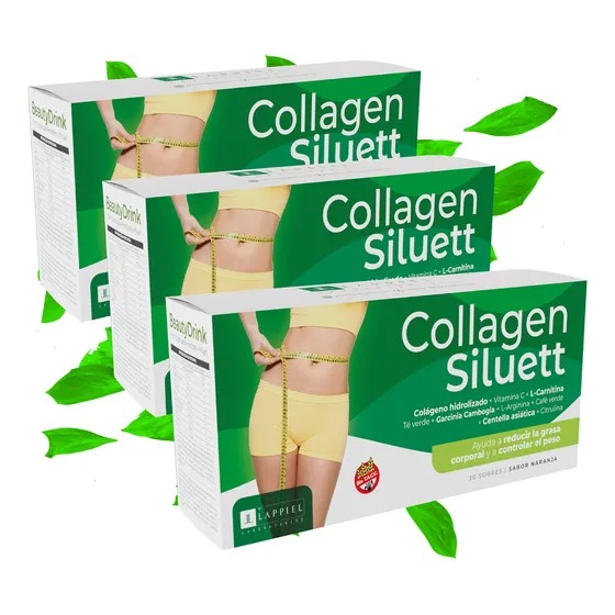 Colageno Hidrolizado Siluett Adelgaza Y Modela 90 Sobres