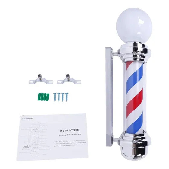 Poste De Barbería 170cmx29,5cmx20,5cm Salón Supply Store.