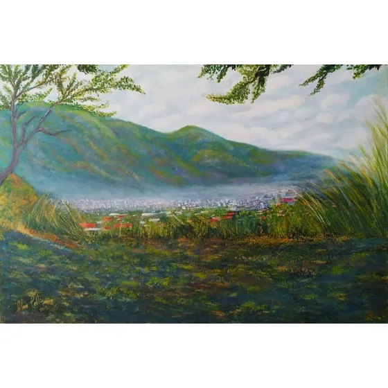Cuadro Oleo 100x70 - Avila De Lejos Artista Mirian Flores 