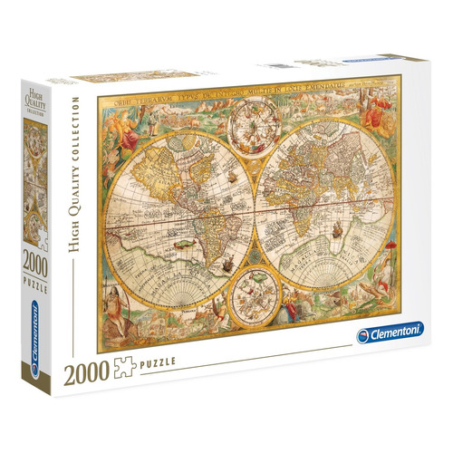 Rompecabezas Clementoni High Quality Collection Ancient Map 32557 de 2000 piezas