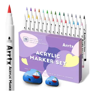 Rotulador Pintura Acrílica Arrtx 30/32/36 Colores Con Pun Rotulador Pintura Acrílica Arrtx 30/32/36 Colores Con Pun