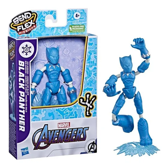 Avengers Black Panther Misión De Hielo - Marvel Bend And Fle