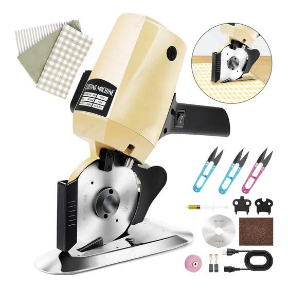 Cortadora De Tela De 4 Pulgadas 3cm Eléctrica Con 3 Tijeras