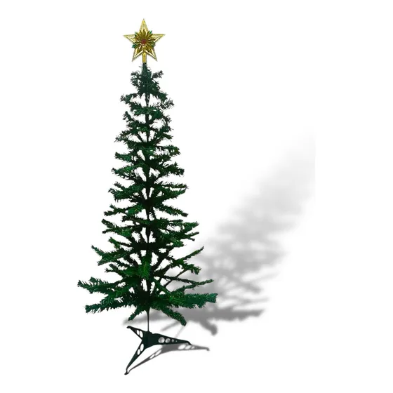 Àrvore Natal Tradicional 1,20cm 200 Galhos+1 Pisca Colorido