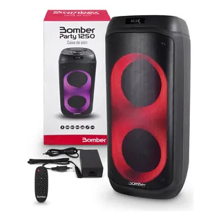 Caixa Som Amplificada Bluetooth Bomber Party 1250 Usb 140rms Caixa Som Amplificada Bluetooth Bomber Party 1250 Usb 140rms