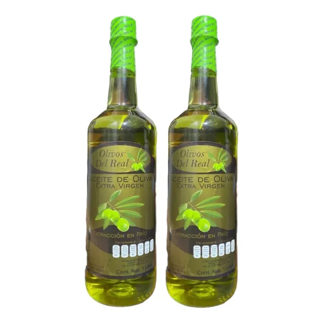 Aceite De Oliva Extra Virgen Olivos El Real 2 Botellas De 1l