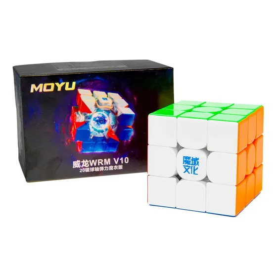 Moyu Weilong  Wrm V10 3x3 20 Magnets Spring Uv Coated Stickerless