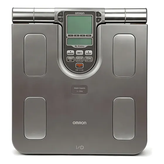 Báscula digital Omron Balanza control HBF-514C gris, hasta 150 kg | Cuotas sin interés