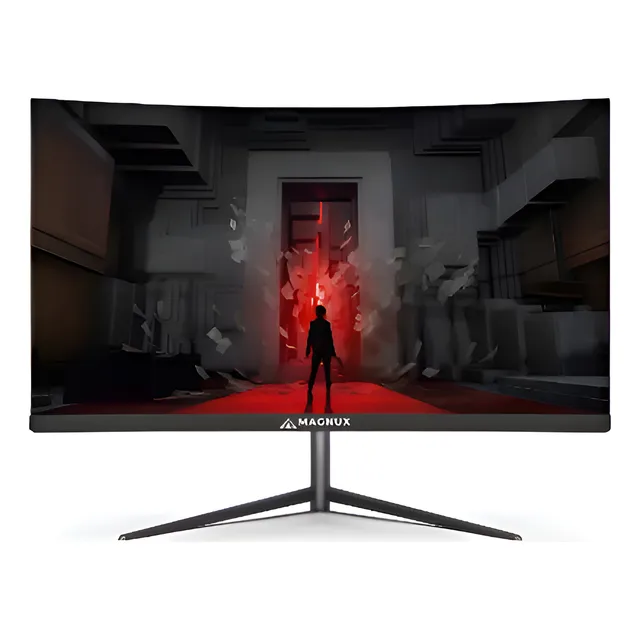 Monitor Magnux Gamer Monitor Pc Led 32 Pulgadas Curvo Color Negro