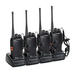 Kit 4 Radio Baofeng Bf-777s Comunicador Walk TalkPor 8 Oitava Mall
