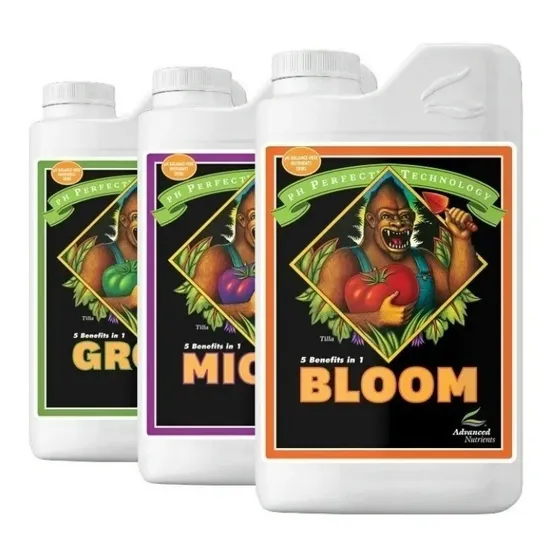 Tripack Advanced Nutrients 1 Litro Bases Ph Perfect 