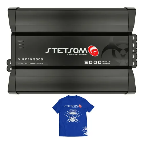 Módulo Amplificador Stetsom Vulcan 5000W Mono de 2 Ohms Para Carro