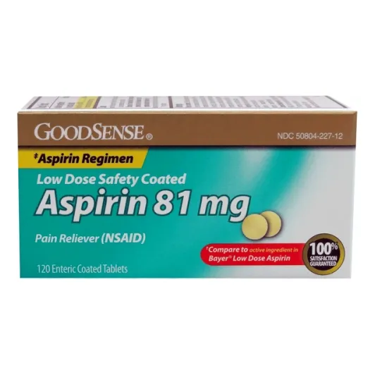 Tabletas De Aspirina De Baja Dosis 120 Con Recubrimiento Ent