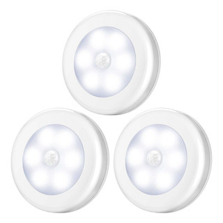 Luces Blancas Con Sensor De Movimiento Con Pilas (paquete De Luces Blancas Con Sensor De Movimiento Con Pilas (paquete De