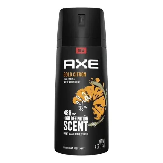 Axe Corporal Spray Para Hombres, Oro, 4 Bgbqo