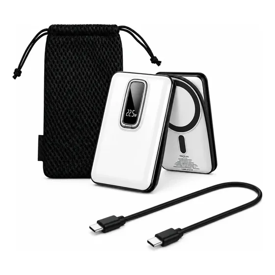 Power Bank Inalámbrica Magnética 10000mah Carga Rápida Usb-c