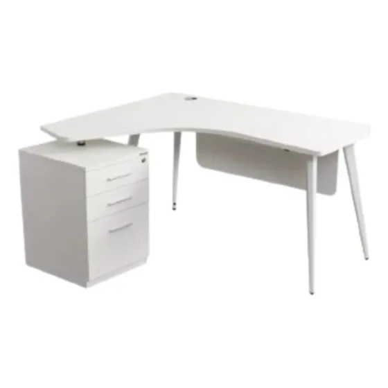 Escritorio Oficina Modular Ejecutivo Lazzio Blanco Arturito