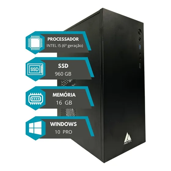 Computador Multipc I5 6ª Geração 16gb Ram Ssd 960gb Win10pro