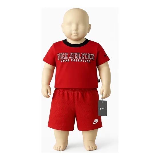 Conjunto De Bebe Short Y Remerá Nike Original, Hasta 6 Meses
