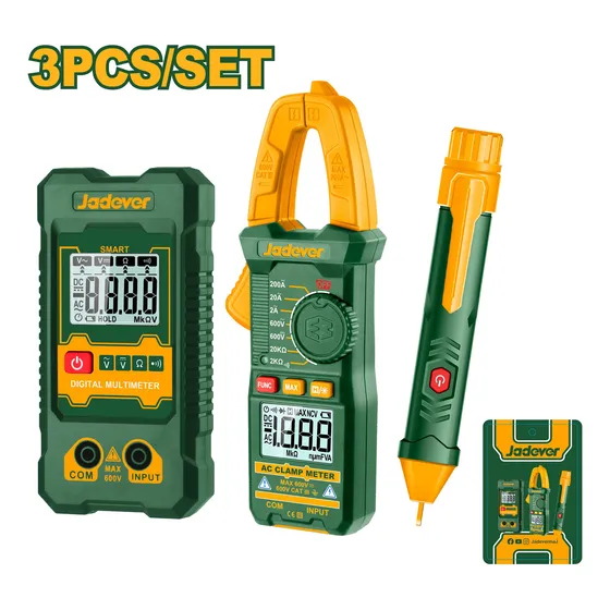Kit De Tester Electricos 3 Piezas Jadever Jddm94011