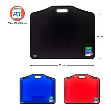 Portafolio Plastico 45x53cm A3 Maletin Archivador Portaplano