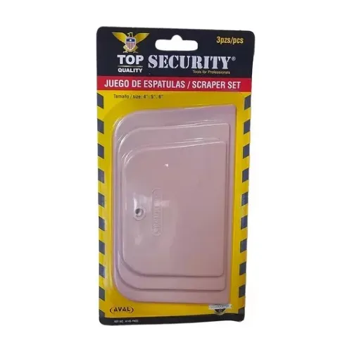Espatula Plastica Juego 3pz Security 57842