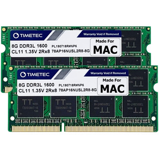 Memoria Ram Timetec, 2 X 8 Gb, Ddr3l 1600mhz, Para Mac Memoria Ram Timetec, 2 X 8 Gb, Ddr3l 1600mhz, Para Mac