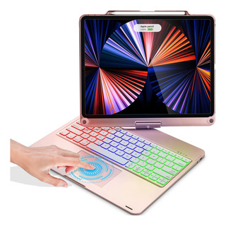 Funda Con Teclado Babg / Para iPad 12.9 /touchpad/rose Funda Con Teclado Babg / Para iPad 12.9 /touchpad/rose