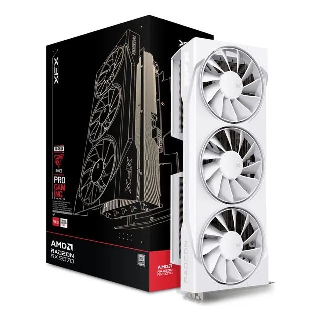 Xfx Swift Amd Radeon Rx 9070 Oc Edición De Juegos Blanca