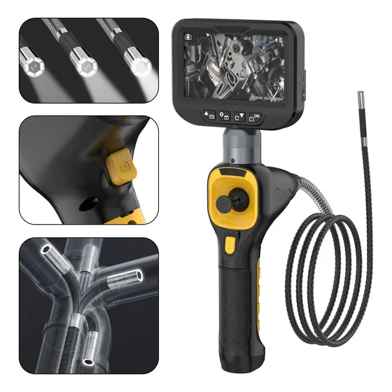 Cámara Endoscopio Automotriz 6.2mm 1080p 4 Direcciones 4.3''