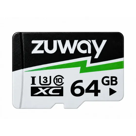 Tarjeta MicroSD ZUWAY 64GB Clase 10 U3 con 100MB/s Para Nintendo Switch y Video 8K