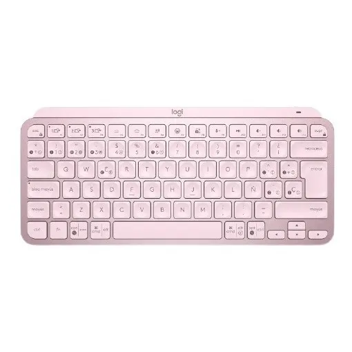 Teclado Logitech Mx Keys Mini Rosa Español Retroiluminado