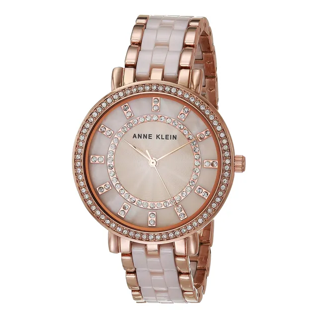 Anne Klein Mujer De Cristalreloj De Cerámica Wj35r