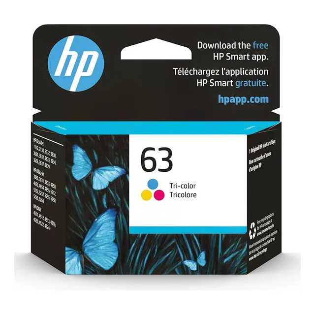 Cartucho De Tinta Original Hp 63 Tricolor