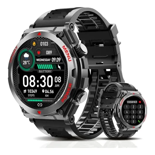 Reloj Inteligente Militar, 1.52-inch Touch Screen Qjtn2