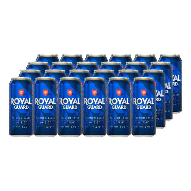 24x Cerveza Royal Guard Lata 5° 473cc