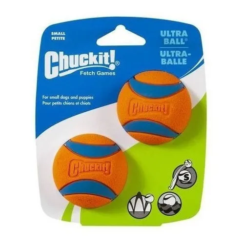 Pelota Ultra Ball Chuck It P de un solo color para perros, resistente al agua