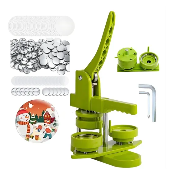 25mm Máquina Para Fabricar Botones Insignia Kit+100 Chapitas