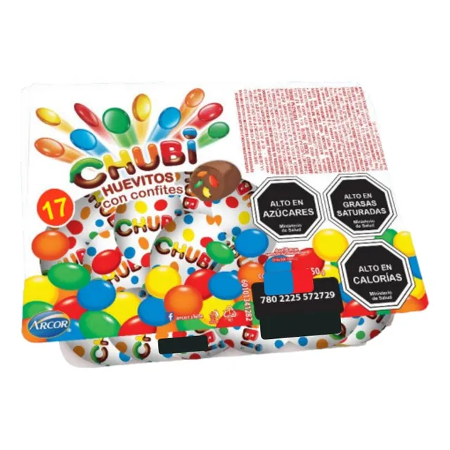 Huevitos De Chubi De Arcor Con Confite (caja Con 17un)