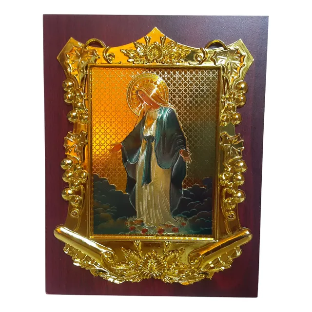 Retrato Cuadro Religioso Virgen De Los Milagros 17cm