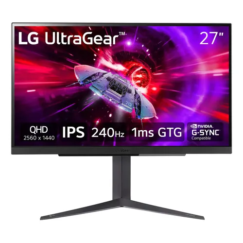 Monitor Gamer LG Ultragear 27gs60f-b 27 180 hz 1 ms Ips Cor Preto