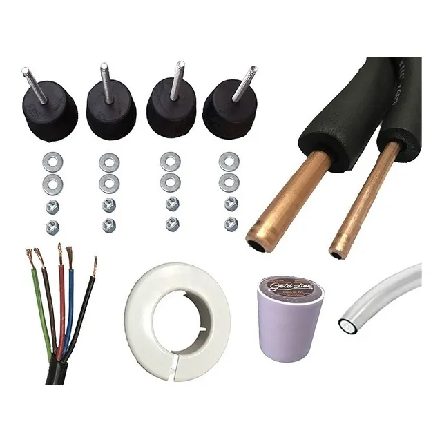 Kit Instalacion Aire Acondicionado Split Caños 1/4 Y 3/8