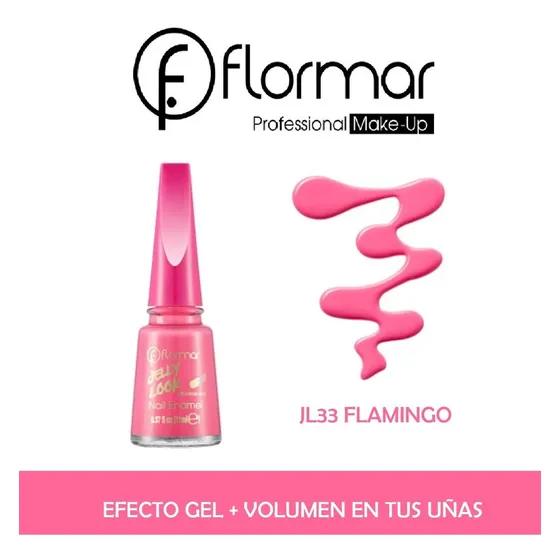 Stanhome Flormar Jelly Look Nail Enamel Pure Milk 11ml Color JL33 FLAMINGO