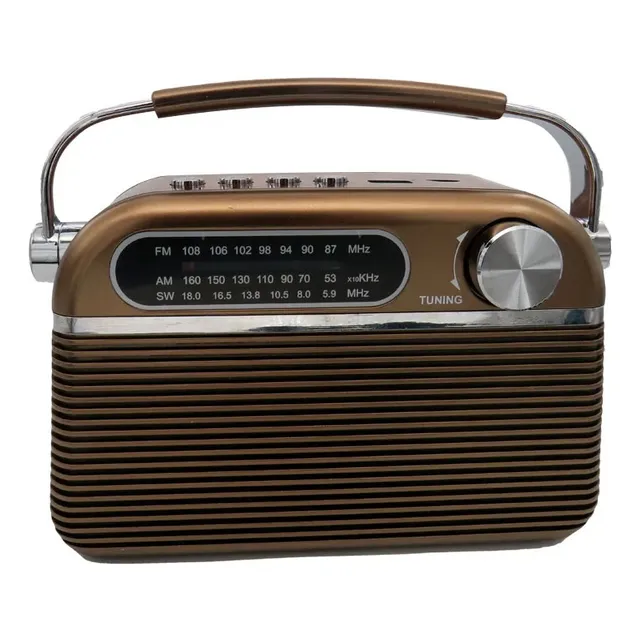 Bocina Retro Bluetooth Con Radio Fm, Usb, Link Bits, Rd-217